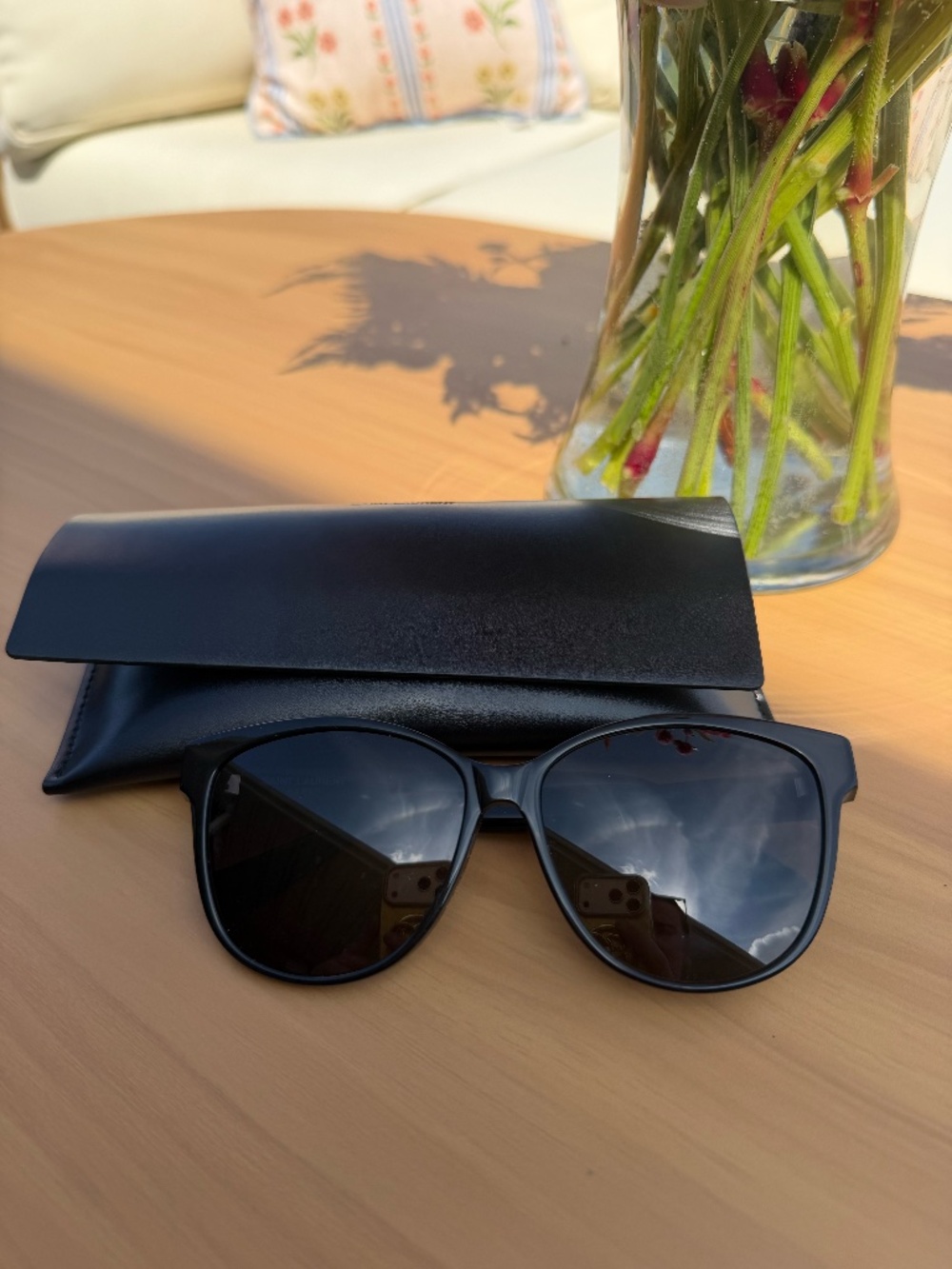 Saint Laurent SLM23K Black Sunglasses